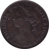 1891 FARTHING ( AUNC ) - Farthing - Cambridgeshire Coins