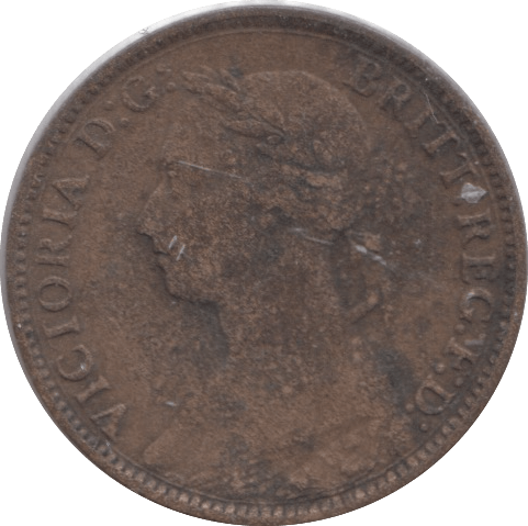 1891 FARTHING ( FINE ) - Farthing - Cambridgeshire Coins