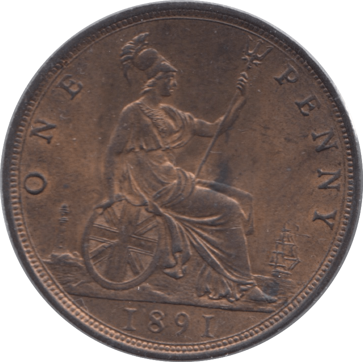 1891 PENNY ( UNC ) - Penny - Cambridgeshire Coins