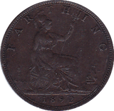 1892 FARTHING ( AUNC ) - Farthing - Cambridgeshire Coins