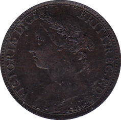 1892 FARTHING ( EF ) B - Farthing - Cambridgeshire Coins