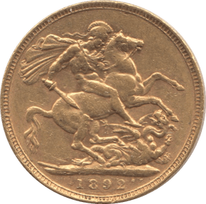 1892 GOLD SOVEREIGN ( EF ) 2 - Sovereign - Cambridgeshire Coins