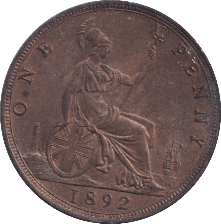 1892 PENNY ( UNC ) - Penny - Cambridgeshire Coins