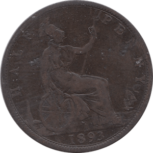 1893 HALFPENNY ( NF ) - Fourpence - Cambridgeshire Coins