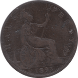 1893 HALFPENNY ( NF ) - Fourpence - Cambridgeshire Coins