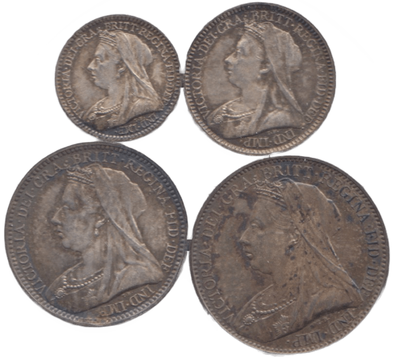 1893 MAUNDY SET - Maundy Set - Cambridgeshire Coins