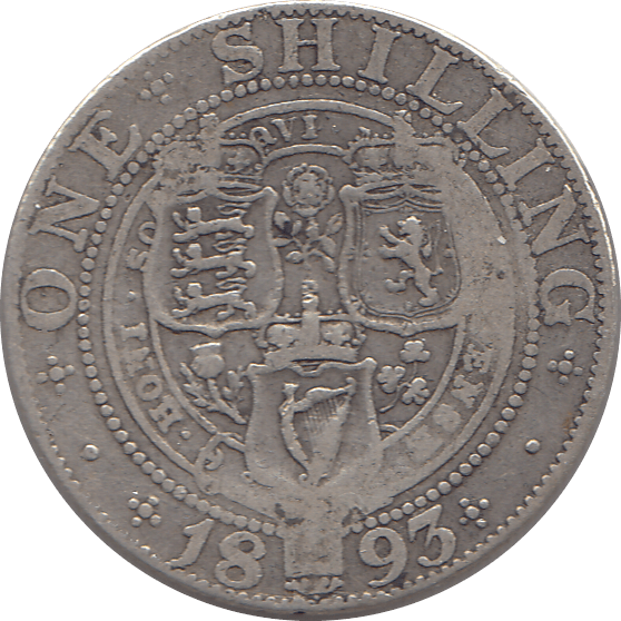 1893 SHILLING ( NF ) 4 - Shilling - Cambridgeshire Coins