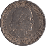 1893 SILVER HALF DOLLAR USA COLUMBIA - SILVER WORLD COINS - Cambridgeshire Coins