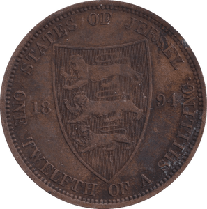 1894 1/12 SHILLING JERSEY - WORLD COINS - Cambridgeshire Coins