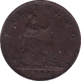 1894 FARTHING ( UNC ) - Farthing - Cambridgeshire Coins