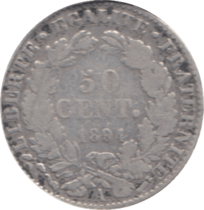 1894 FRANCE SILVER 50 CENTS - SILVER WORLD COINS - Cambridgeshire Coins