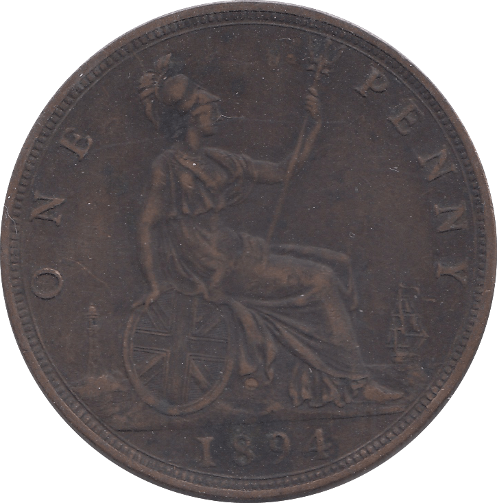 1894 PENNY ( GVF ) - Penny - Cambridgeshire Coins