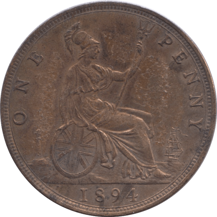 1894 PENNY ( VF ) - Penny - Cambridgeshire Coins