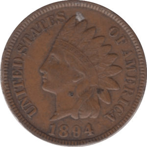 1894 USA ONE CENT - WORLD COINS - Cambridgeshire Coins