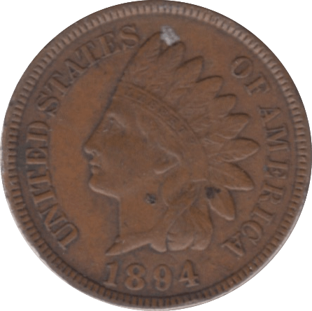 1894 USA ONE CENT - WORLD COINS - Cambridgeshire Coins