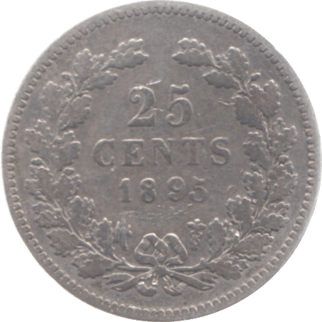 1895 CANADA SILVER 25 CENTS - SILVER WORLD COINS - Cambridgeshire Coins