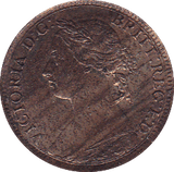 1895 FARTHING ( EF ) YOUNG HEAD - Farthing - Cambridgeshire Coins