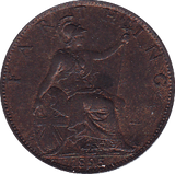 1895 FARTHING ( GEF ) - Farthing - Cambridgeshire Coins