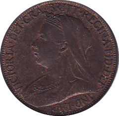 1895 FARTHING ( GEF ) - Farthing - Cambridgeshire Coins