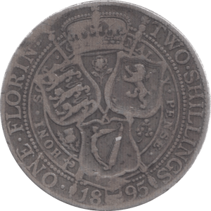 1895 FLORIN ( FINE ) 2 - Florin - Cambridgeshire Coins