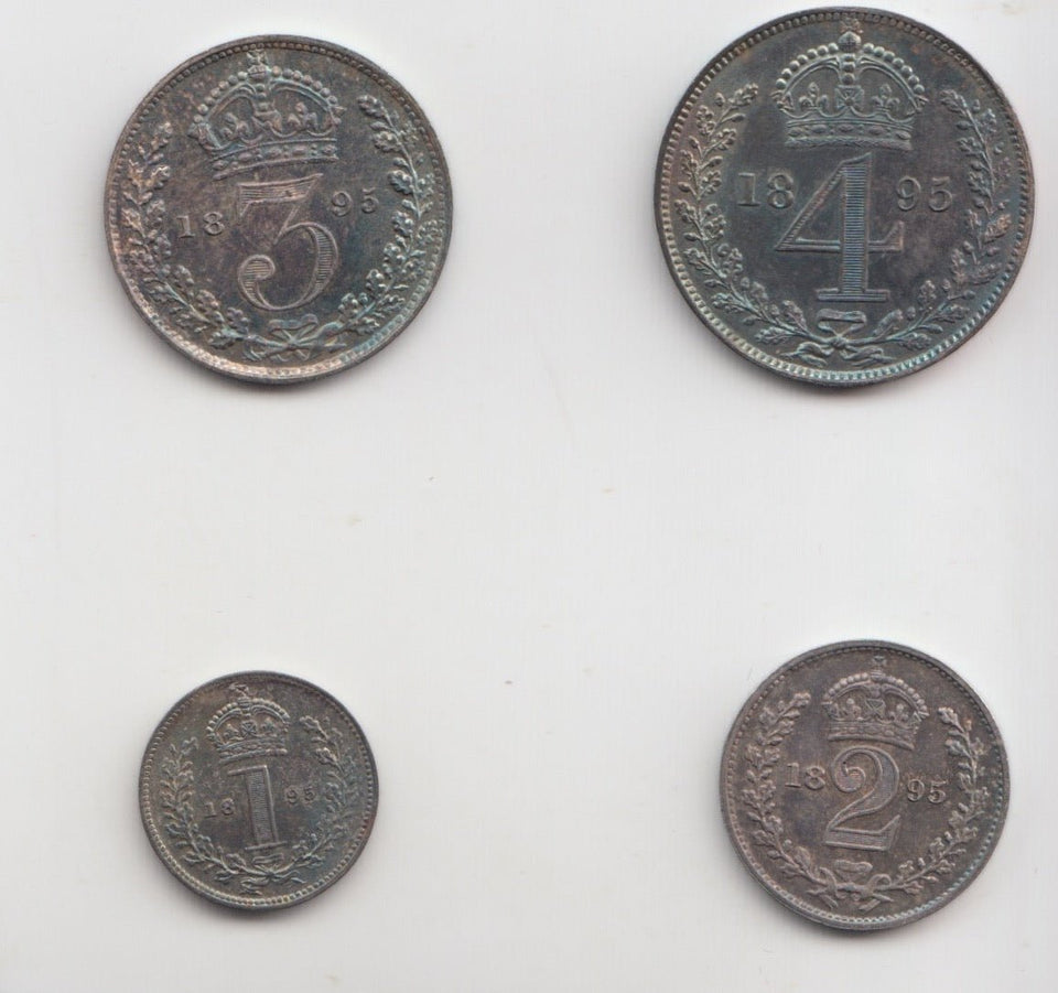 1895 MAUNDY SET VICTORIA - Maundy Set - Cambridgeshire Coins