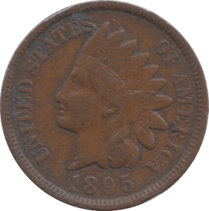 1895 USA ONE CENT - WORLD COINS - Cambridgeshire Coins