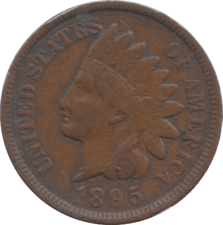 1895 USA ONE CENT - WORLD COINS - Cambridgeshire Coins