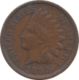 1895 USA ONE CENT - WORLD COINS - Cambridgeshire Coins