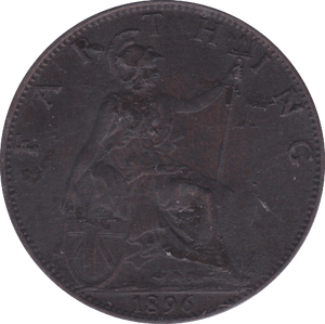 1896 FARTHING ( EF ) B - Farthing - Cambridgeshire Coins