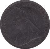 1896 FARTHING ( EF ) B - Farthing - Cambridgeshire Coins