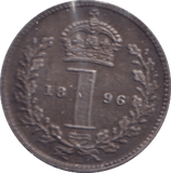 1896 MAUNDY PENNY ( EF ) - Maundy Coins - Cambridgeshire Coins