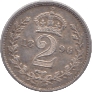 1896 MAUNDY TWO PENCE ( EF ) - Maundy Coins - Cambridgeshire Coins