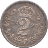 1896 MAUNDY TWO PENCE ( EF ) - Maundy Coins - Cambridgeshire Coins