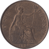 1896 PENNY ( AUNC ) - Penny - Cambridgeshire Coins