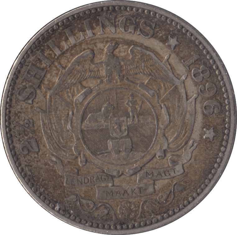 1896 SOUTH AFRICA SILVER TWO SHILLINGS - SILVER WORLD COINS - Cambridgeshire Coins