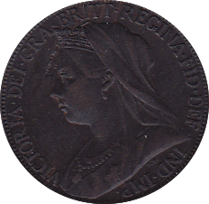 1897 FARTHING ( EF ) B - Farthing - Cambridgeshire Coins