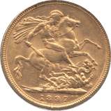 1897 GOLD SOVEREIGN ( EF ) MELBOURNE MINT - Sovereign - Cambridgeshire Coins