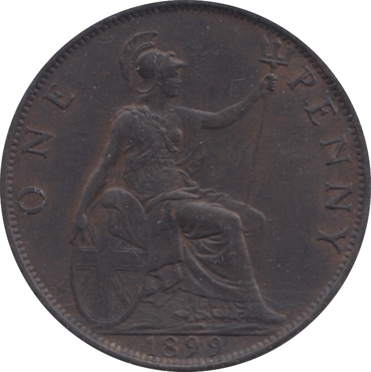 1897 PENNY ( AUNC ) 2 - Penny - Cambridgeshire Coins