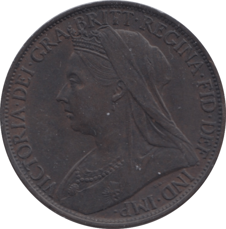 1897 PENNY ( AUNC ) 2 - Penny - Cambridgeshire Coins