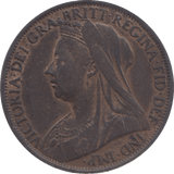 1897 PENNY ( GVF ) 2 - Penny - Cambridgeshire Coins