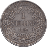 1897 SOUTH AFRICA SILVER ONE SHILLING - SILVER WORLD COINS - Cambridgeshire Coins