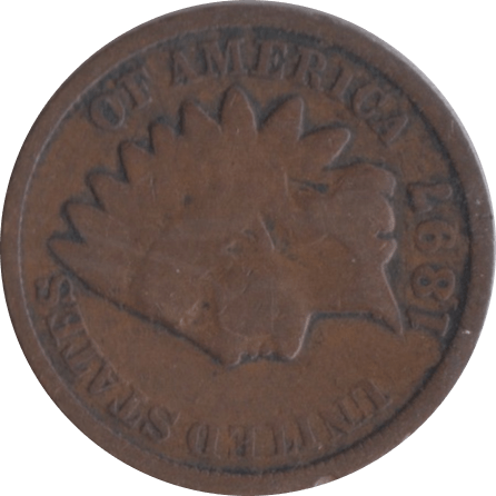 1897 USA ONE CENT - WORLD COINS - Cambridgeshire Coins