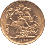 1898 GOLD SOVEREIGN ( AUNC ) MELBOURNE MINT - Sovereign - Cambridgeshire Coins