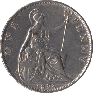 1898 PENNY ( SILVER PLATE ) - Penny - Cambridgeshire Coins