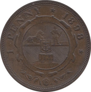 1898 PENNY SOUTH AFRICA - WORLD COINS - Cambridgeshire Coins