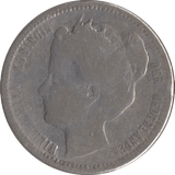 1898 SILVER 25 CENTS NETHERLANDS - SILVER WORLD COINS - Cambridgeshire Coins