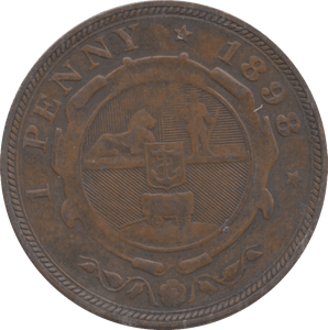 1898 SOUTH AFRICA PENNY - WORLD COINS - Cambridgeshire Coins