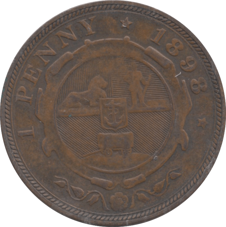 1898 SOUTH AFRICA PENNY - WORLD COINS - Cambridgeshire Coins