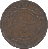 1898 SOUTH AFRICA PENNY - WORLD COINS - Cambridgeshire Coins