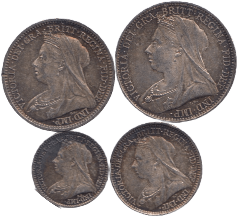 1899 MAUNDY SET VICTORIA - Maundy Set - Cambridgeshire Coins